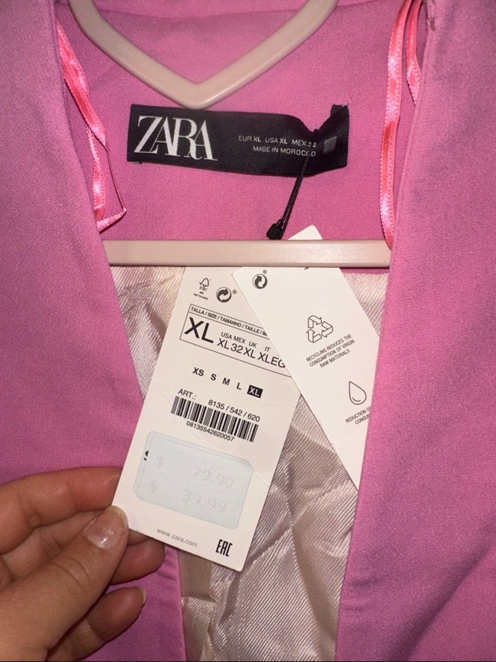Zara Pink Women's Blazer and Belted pants Set - Picture 7 of 8